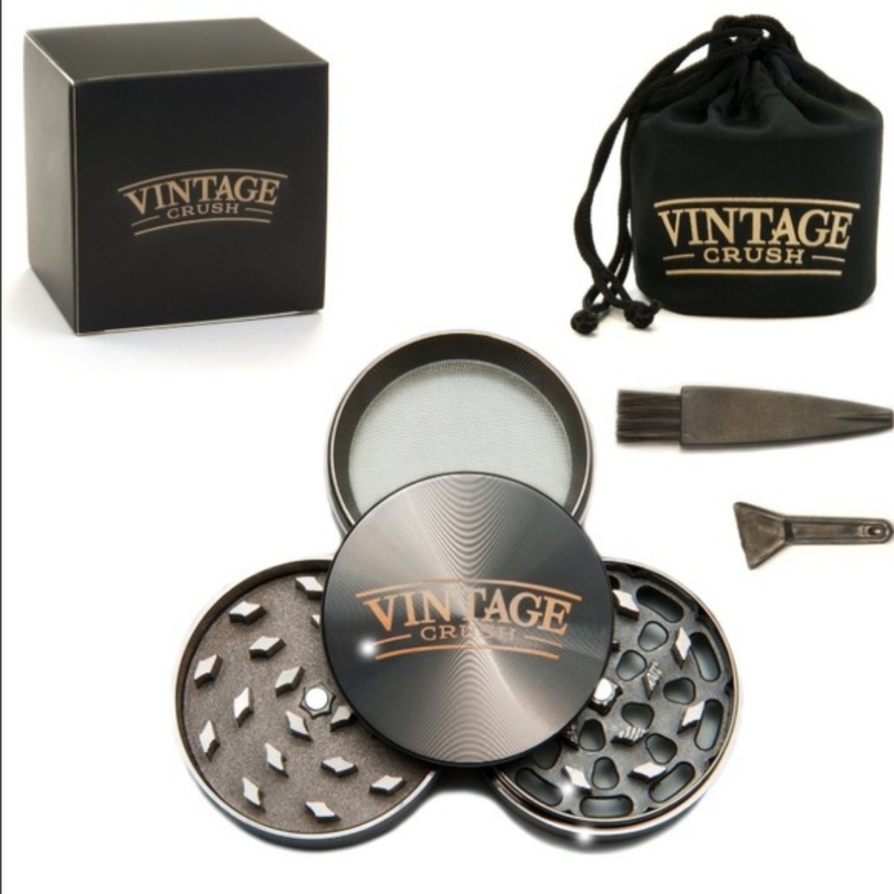 4PC Herb Grinder w/ Pollen Catcher by VintageCrush